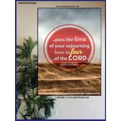THE TIME OF YOUR SOJOURNING   Frame Bible Verse   (GWPOSTER3909)   