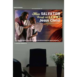 SALVATION THROUGH JESUS   Framed Business Entrance Lobby Wall Decoration    (GWPOSTER4004)   