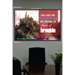 YOU ARE MY FORTRESS   Framed Bible Verses Online   (GWPOSTER4312)   