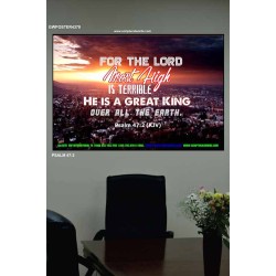 A GREAT KING   Christian Quotes Framed   (GWPOSTER4370)   