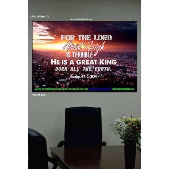 A GREAT KING   Christian Quotes Framed   (GWPOSTER4370)   
