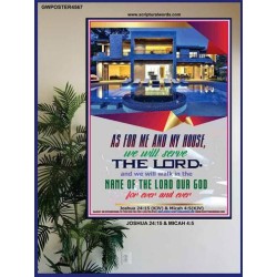 WE WILL SERVE THE LORD   Framed Bible Verses   (GWPOSTER4567)   