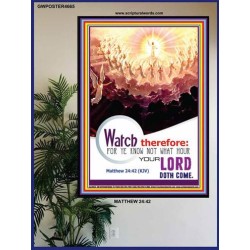 WATCH THEREFORE   Bible Verse Wall Art Frame   (GWPOSTER4665)   