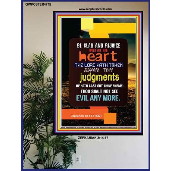 WITH ALL THE HEART   Scripture Art Prints   (GWPOSTER4715)   