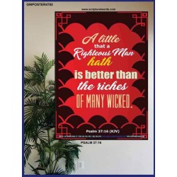 A RIGHTEOUS MAN   Bible Verses  Picture Frame Gift   (GWPOSTER4785)   