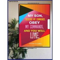 YOU WILL LIVE   Bible Verses Frame for Home   (GWPOSTER4788)   