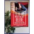WILL YE WILL NOT BELIEVE   Bible Verse Acrylic Glass Frame   (GWPOSTER4895)   "44X62"