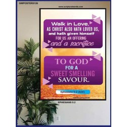 WALK IN LOVE   Framed Hallway Wall Decoration   (GWPOSTER5126)   