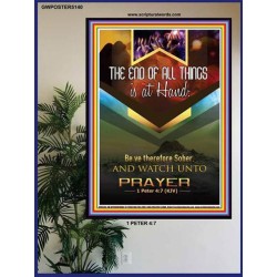 WATCH UNTO PRAYER   Portrait of Faith Wooden Framed   (GWPOSTER5140)   