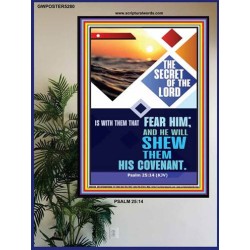 THE SECRET OF THE LORD   Scripture Art Wooden Frame   (GWPOSTER5280)   
