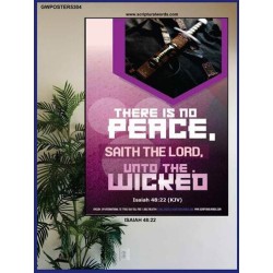 THERE IS NO PEACE    Framed Bedroom Wall Decoration   (GWPOSTER5304)   