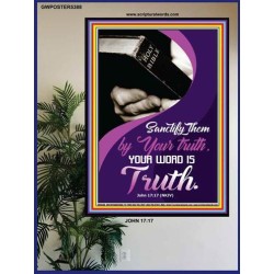 YOUR WORD IS TRUTH   Bible Verses Framed for Home   (GWPOSTER5388)   