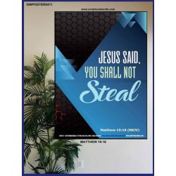 YOU SHALL NOT STEAL   Bible Verses Framed for Home Online   (GWPOSTER5411)   