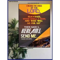 THE VOICE OF THE LORD   Scripture Wooden Frame   (GWPOSTER5440)   