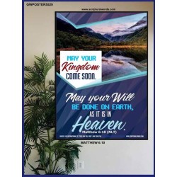 YOUR WILL BE DONE ON EARTH   Contemporary Christian Wall Art Frame   (GWPOSTER5529)   