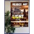 A LIGHT   Scripture Art Acrylic Glass Frame   (GWPOSTER6385)   "44X62"