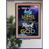 ANY ROCK LIKE OUR GOD   Bible Verse Framed for Home   (GWPOSTER6416)   "44X62"