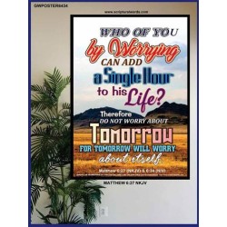 A SINGLE HOUR TO HIS LIFE   Bible Verses Frame Online   (GWPOSTER6434)   
