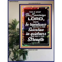 THE SOVEREIGN LORD   Contemporary Christian Wall Art   (GWPOSTER6487)   
