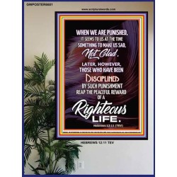 A RIGHTEOUS LIFE   Framed Hallway Wall Decoration   (GWPOSTER6601)   