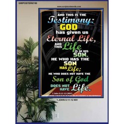 THE TESTIMONY GOD HAS GIVEN US   Christian Framed Wall Art   (GWPOSTER6749)   