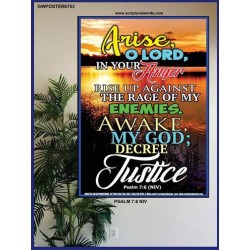 ARISE O LORD   Scripture Wood Frame    (GWPOSTER6753)   
