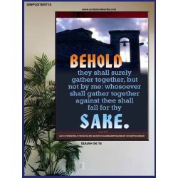 WHOSOEVER SHALL GATHER THEE    Large Framed Scriptural Wall Art   (GWPOSTER710)   