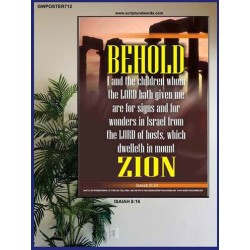 WE ARE FOR SIGNS AND WONDERS   Frame Bible Verse Online   (GWPOSTER712)   