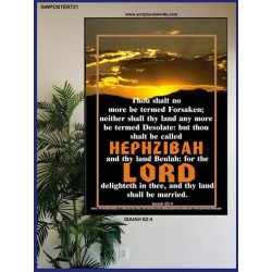 YOU SHALL NO MORE BE FORSAKEN   Bible Verses Frame for Home Online   (GWPOSTER721)   
