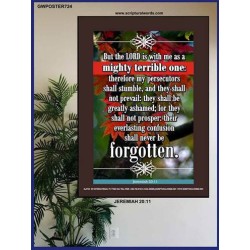 A MIGHTY TERRIBLE ONE   Bible Verse Frame for Home Online   (GWPOSTER724)   
