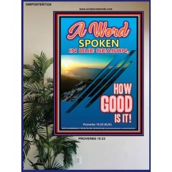 A WORD IN DUE SEASON   Contemporary Christian Poster   (GWPOSTER7334)   