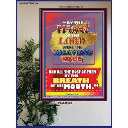 WORD OF THE LORD   Framed Hallway Wall Decoration   (GWPOSTER7384)   