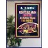 A RIGHTEOUS MAN   Bible Verses Framed for Home   (GWPOSTER7426)   "44X62"