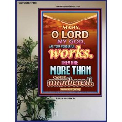 YOUR WONDERFUL WORKS   Scriptural Wall Art   (GWPOSTER7458)   