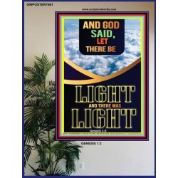 AND GOD SAID, LET THERE BE LIGHT   Wall Decor Poster   (GWPOSTER7661)   