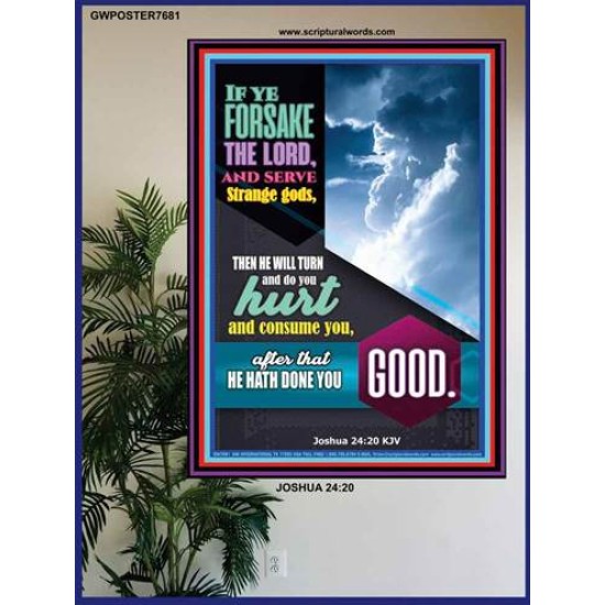 DO NOT FORSAKE THE LORD   Wall Art Poster   (GWPOSTER7681)   