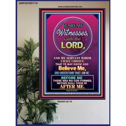 YE ARE MY WITNESSES   Custom Framed Bible Verse   (GWPOSTER7718)   