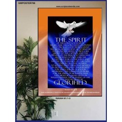 THE SPIRIT OF THE LORD DOETH MIGHTY THINGS   Framed Bible Verse   (GWPOSTER788)   