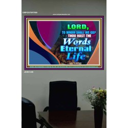 WORDS OF ETERNAL LIFE   Christian Artwork Acrylic Glass Frame   (GWPOSTER7895)   