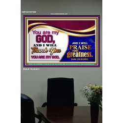YOU ARE MY GOD   Contemporary Christian Wall Art Acrylic Glass frame   (GWPOSTER7909)   