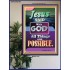 WITH GOD ALL THINGS ARE POSSIBLE   Christian Artwork Acrylic Glass Frame   (GWPOSTER7967)   "44X62"