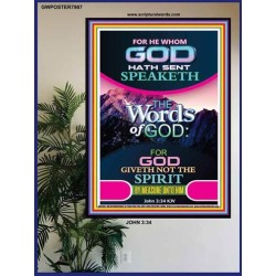 THE WORDS OF GOD   Framed Interior Wall Decoration   (GWPOSTER7987)   