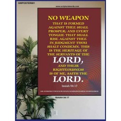 ABSOLUTE NO WEAPON    Christian Wall Art Poster   (GWPOSTER801)   