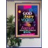 ANGRY WITH THE WICKED   Scripture Wooden Framed Signs   (GWPOSTER8081)   "44X62"