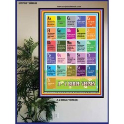 A-Z BIBLE VERSES   Christian Quotes Framed   (GWPOSTER8086)   