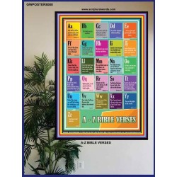 A-Z BIBLE VERSES   Christian Quote Framed   (GWPOSTER8088)   