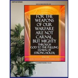 THE WEAPONS OF OUR WARFARE   Portrait of Faith Wooden Framed   (GWPOSTER809)   