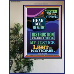 A LIGHT TO THE NATIONS   Biblical Art Acrylic Glass Frame   (GWPOSTER8144)   