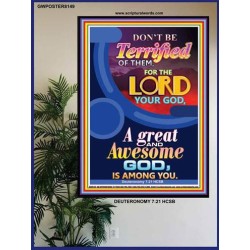 A GREAT AND AWSOME GOD   Framed Religious Wall Art    (GWPOSTER8149)   