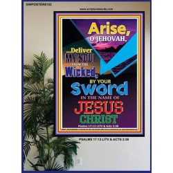 ARISE O JEHOVAH   Biblical Art Acrylic Glass Frame   (GWPOSTER8152)   